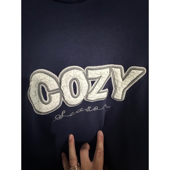 Lane Bryant Cozy Season Hoodie Womens Plus Size 18/20 Navy Blue Pullover - Picture 7 of 9